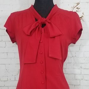 Banana republic red blouse